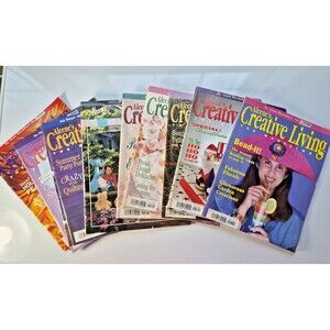 10 Vintage Aleene's Creative Living Magazines various from 1994 and 1995